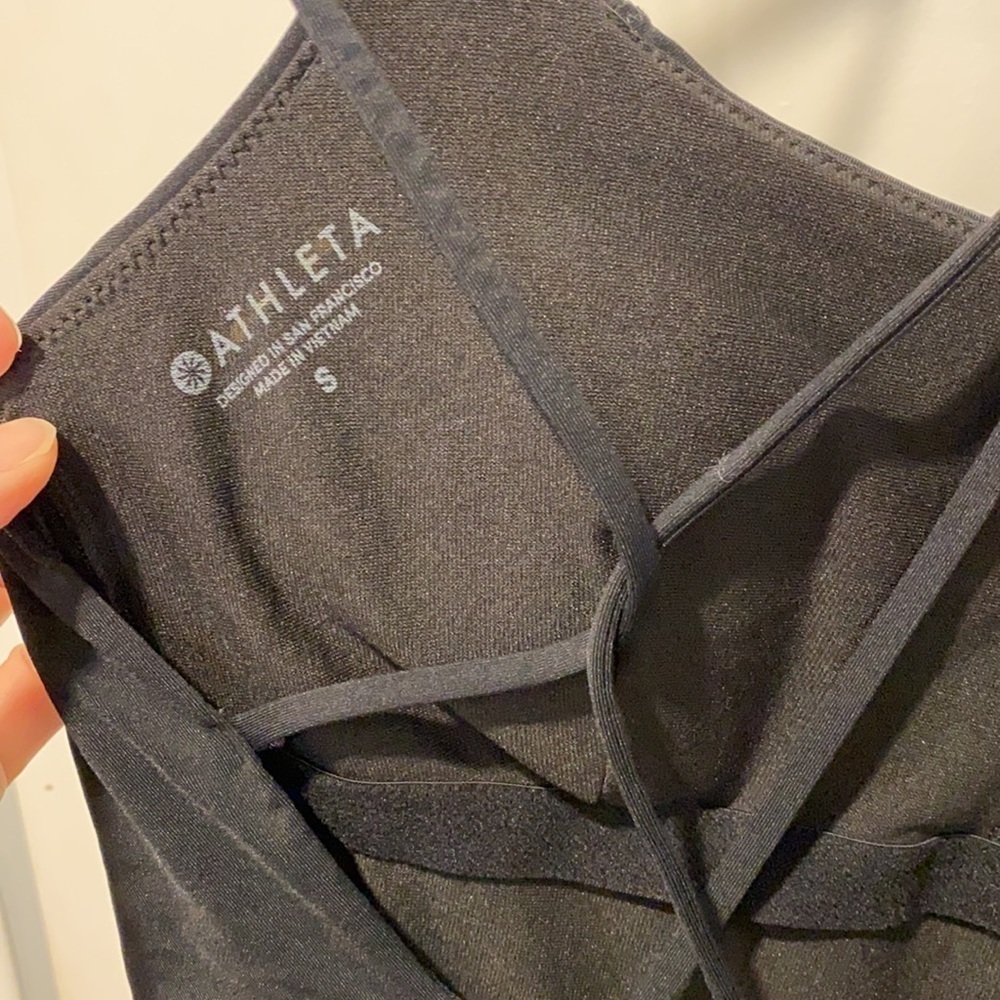 Althleta Black Strappy Back One Piece EUC - Picture 10 of 12